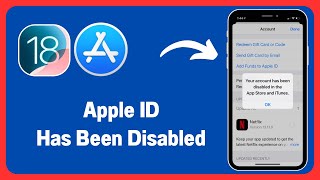 Fix “You Account Has Been Disabled in the App Store and iTunes” iOS 18  Apple ID Disabled [upl. by Bloxberg]