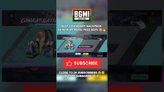 Spirit Sentry Backpack in A9 Royal Pass BGMI bgmi pubgmobile pubg viralshorts shortfeed [upl. by Sheelagh559]