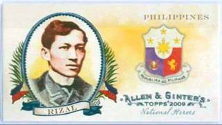 Jose P Rizal with Lupang Hinirang [upl. by Pen]