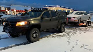 28L Diesel Colorado ZR2 Max Towing Test 6000lb [upl. by Gearhart]