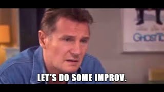 LIAM NEESON  Improvisational Comedy  Lifes Too Short [upl. by Meehaf]