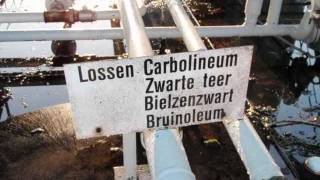 SKMReinigingstechniek reinigen stralen carbolineumzwarte teer bruinoleum [upl. by Emlin]