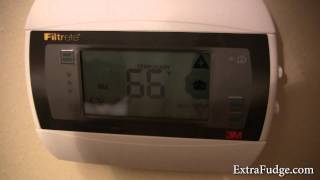 Radio Thermostat Wireless Thermostat with WiFi Module Review [upl. by Fogel]