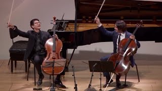 Gautier Capuçon and Nathan Chan  Barrière Cello Sonata for Two Cellos [upl. by Luisa873]