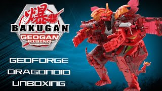 Bakugan Geogan Rising Geoforge Dragonoid Unboxing [upl. by Kalil]