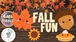 SENSORY VIDEO FOR BABIES AND TODDLERS FALL Party PUMPKIN FUN babysensory sensorydevelopment [upl. by Chenay]