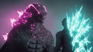 EVOLVED GODZILLA VS GODZILLA MINUS ONE  BLENDER ANIMATION [upl. by Suertemed108]