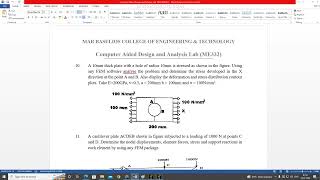 Ansys APDL  Structural Problem Plate with a hole under tension Axisymmetric [upl. by Wahs]