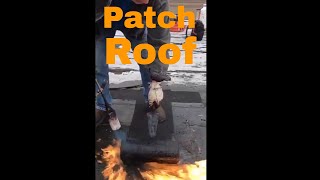 How to Repair a Flat Roof Leak Torch Down [upl. by Cadel]