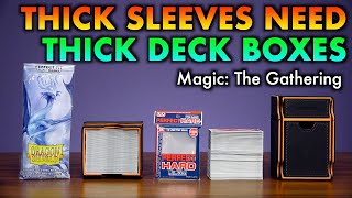 Thick Inner Sleeves Need THICKEST Deck Boxes  DoubleSleeved Magic The Gathering Pokemon Cards [upl. by Ynohtnad]