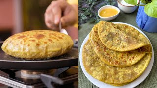 Puran Poli Recipe  Maharashtrian Pooran Poli  Traditional sweet Pooran poli  Flavours Of Food [upl. by Sackey]