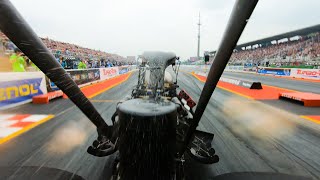 NitrOlympX 2022 Dennis Nilsson FIA Top Fuel Dragster onboard [upl. by Jamel]