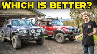 WHICH 4x4 WAGON IS BETTER Nissan Patrol Vs Toyota Landcruiser  New 80 Series Mod [upl. by Gambell]