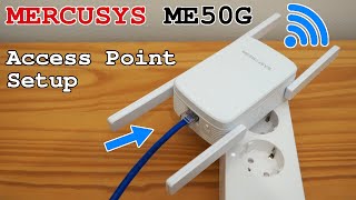 TPLink Mercusys ME50G WiFi extender • Access point mode setup [upl. by Pendergast224]