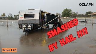 Camping in Goondiwindi Hail Storm Hits Our Camp ⛈  Showgrounds Setup amp Men’s Shed Tour [upl. by Annahsor558]