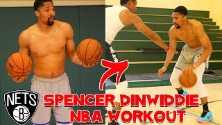 Spencer DinWiddie NBA Workout  How to get separation from Defense [upl. by Notsnarc]