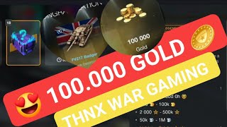 100K GOLD 🤯 MYSTERY BOX Opening ⚡ WOTBLITZ ⚡ WOTB ⚡ WORLD OF TANKS BLITZ Crates  Containers Opening [upl. by Ahtiekahs]