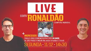 Live com Ronaldão E tem ingressos para São Paulo x Milan pra vc [upl. by Colston]