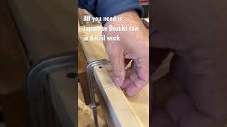 Japanese Dozuki Saw is incredible fine woodworking suizan [upl. by Sorac]