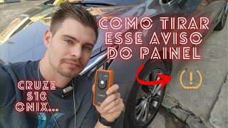 COMO TIRAR ALERTA DE PRESSÃO DOS PNEUS DO PAINEL  SEM SAIR DE CASA CRUZE  S10  ONIX [upl. by Shiri]