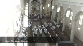 Parce Domine Bretonese Plainchant  FSSP Fauxbourdon  Motet by Menegali [upl. by Paris]