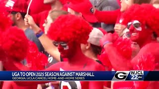 Georgia set to open 2025 football season against Marshall [upl. by Aivatnohs]