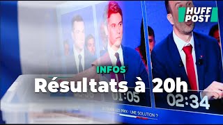 Élections législatives 2024  les résultats à 20 heures [upl. by Ayoj]