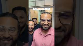 Boys in the corporate world Work hard laugh harder😍trending viralvideos funnyvideos corporate [upl. by Odracer]