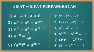 SIFATSIFAT BILANGAN BERPANGKAT DAN CONTOH SOALNYA [upl. by Aydne]