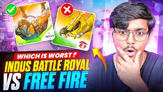 Free Fire Vs Indus Battle Royale Full Comparison [upl. by Tartaglia]