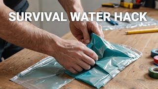 Surviving 24 Hours with Only a Water Bag  From Plastic Bag amp Duct Tape Survival DIY 2025 [upl. by Maida]