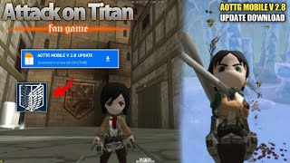 New Update 28  Attack On Titan Game Android Download  Aottg Mobile Download [upl. by Kuehnel81]