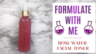 3 Minute Homemade Rose Water Skin Toner Recipe [upl. by Pilar]