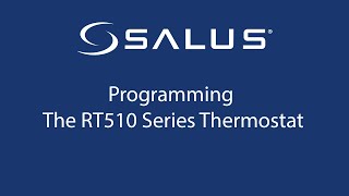 RT510 Series Thermostat  Programming [upl. by Fahey302]