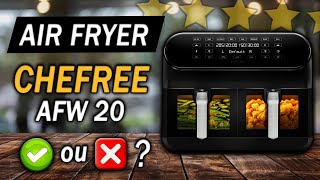 CHEFREE Air Fryer 8L avec Double Compartiment Visible AFW20 [upl. by Dusa765]