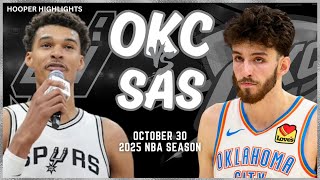 Oklahoma City Thunder vs San Antonio Spurs Full Game Highlights  Oct 30  2025 NBA Season [upl. by Svoboda]