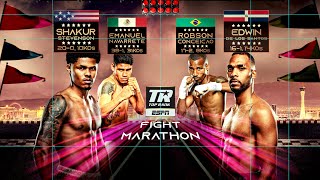 Shakur Stevenson amp Emanuel Navarrete Fight Marathon  Double Header Thurs 1030 PM ET ESPN [upl. by Fayola951]