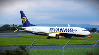 Ryanair HARD LANDING  TAKEOFFs  HD Planespotting [upl. by Latsyrhk]