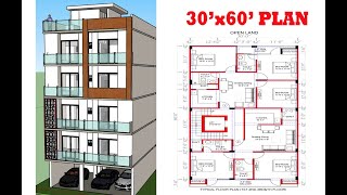 30 X 60 HOUSE PLAN Best plan for 2 Units per floor [upl. by Nahsor777]