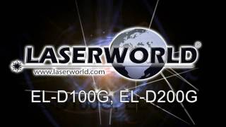 Laserworld  ELD100G ELD200G  Ecoline Series double outlet strong green laser [upl. by Inaffyt]