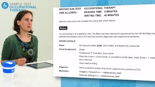 Complete guide to taking an OET Writing Occupational Therapy Sample Test [upl. by Ylicic619]