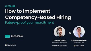 How to Implement CompetencyBased Hiring Futureproof your recruitment l WEBINAR [upl. by Jeu]