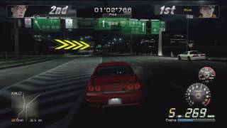 Wangan Midnight PS3  HD 720P  R33 Skyline Vs RX7 FC [upl. by Ellak489]