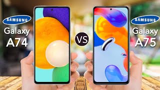 Samsung Galaxy A74 5G VS Samsung Galaxy A75 5G [upl. by Jehanna]