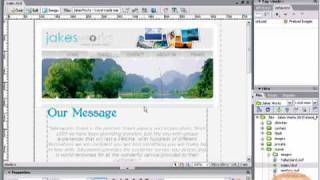 Flash Text Dreamweaver Tutorial [upl. by Hewe]