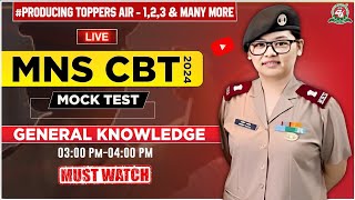 MNS CBT Exam 2024  25 I quotMock Test  5quot GK LIVE🔥Class for MNS Students I Best MNS Coaching in India [upl. by Akinaj]