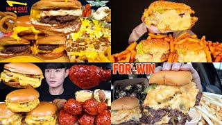 ASMR Burgers Mukbang Compilation 10  Fast Food Asmr  Satisfying eating sounds [upl. by Evie210]