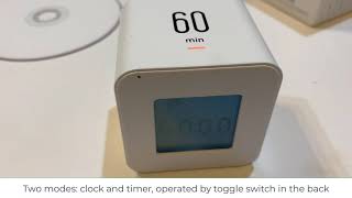 mooas Multi Cube TimerRotating Timer Simple Operation Clock amp Timer [upl. by Udella448]