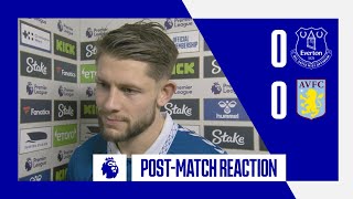 Everton 00 Aston Villa James Tarkowskis postmatch reaction [upl. by Chaves]