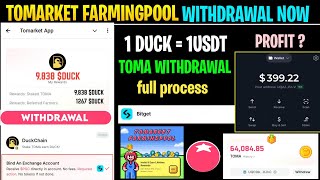 Tomarket Farmingpool Withdrawal full process DUCK Token  TOMA Stake DuckChain  TOMA Pool Airdrop [upl. by Alliuqahs229]